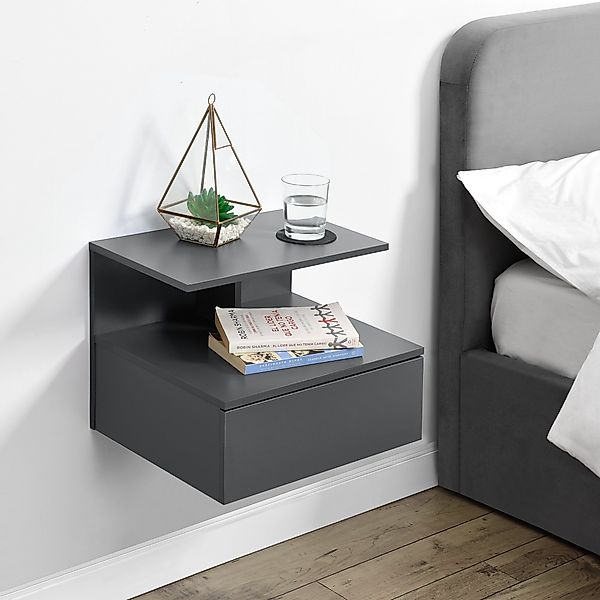 en.casa Wandboard, »Amberg« Nachttisch hängend 40x35x31 günstig online kaufen
