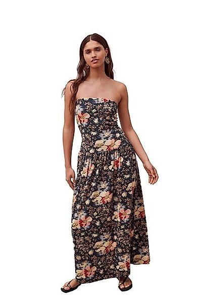 Next Jerseykleid Bandeau-Maxikleid aus Jersey mit tieferTaille (1-tlg) günstig online kaufen