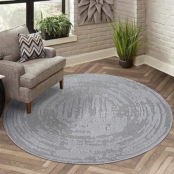 Carpet City Teppich »FLAIR171«, rund, 11 mm Höhe, Kurzflor-Teppich, Skandi- günstig online kaufen