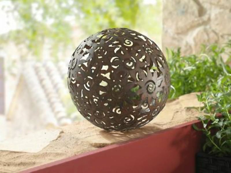 HOME Living Deko-Kugel Sonne Dekoobjekte braun günstig online kaufen