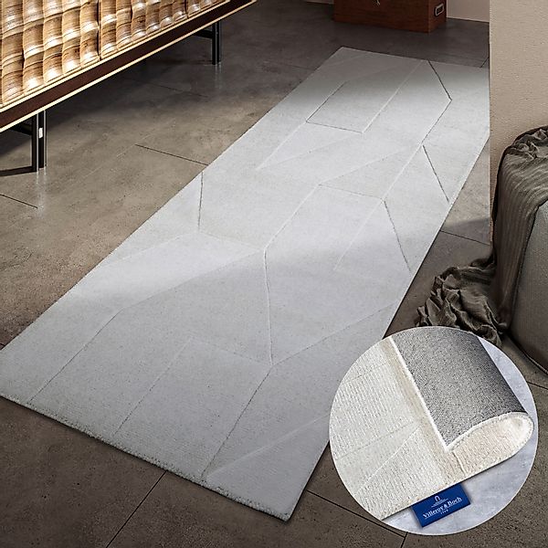Villeroy & Boch Wollteppich "Ursule" rechteckig 10 mm Höhe Läufer, handgewe günstig online kaufen
