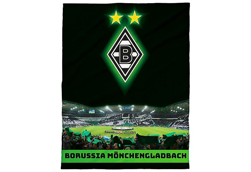 Wohndecke Borussia Mönchengladbach Decke Borussia Park 150x200 cm Kuschelde günstig online kaufen