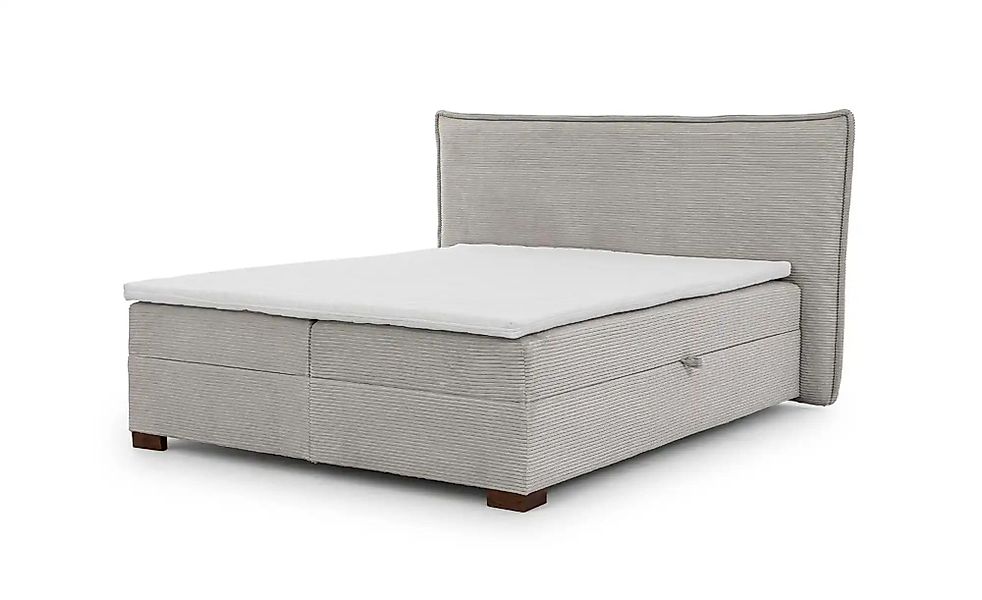 S-STYLE Boxbett mit Bettkasten  Cord  H3 Lovetti ¦ grau ¦ Maße (cm): B: 180 günstig online kaufen
