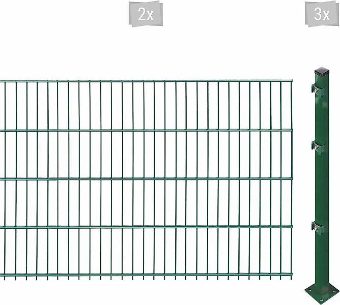 Arvotec Doppelstabmattenzaun "ESSENTIAL 83 zum Aufschrauben", Zaunhöhe 83 c günstig online kaufen
