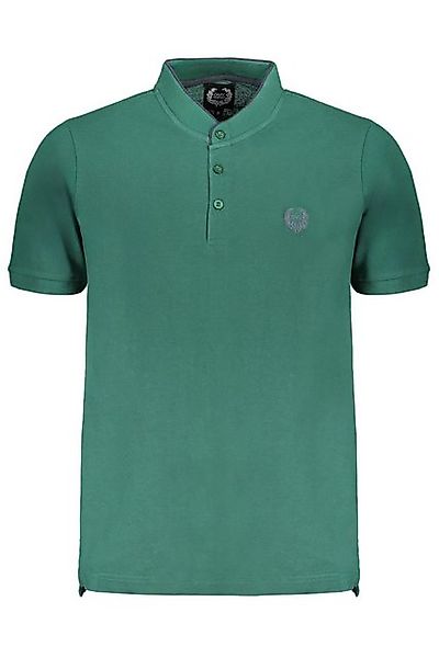 GIAN MARCO VENTURI Poloshirt Grünes Herren-Poloshirt mit Stehkragen und günstig online kaufen