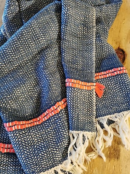 Blauer Schal Aus Yakwolle günstig online kaufen