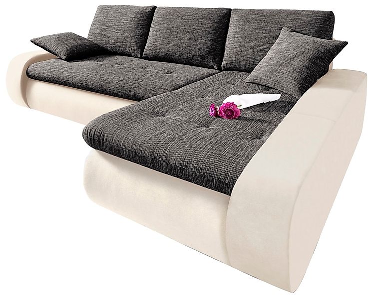 TRENDMANUFAKTUR Ecksofa "Indie, modern und bequem, Materialmix, OTTOs Choic günstig online kaufen