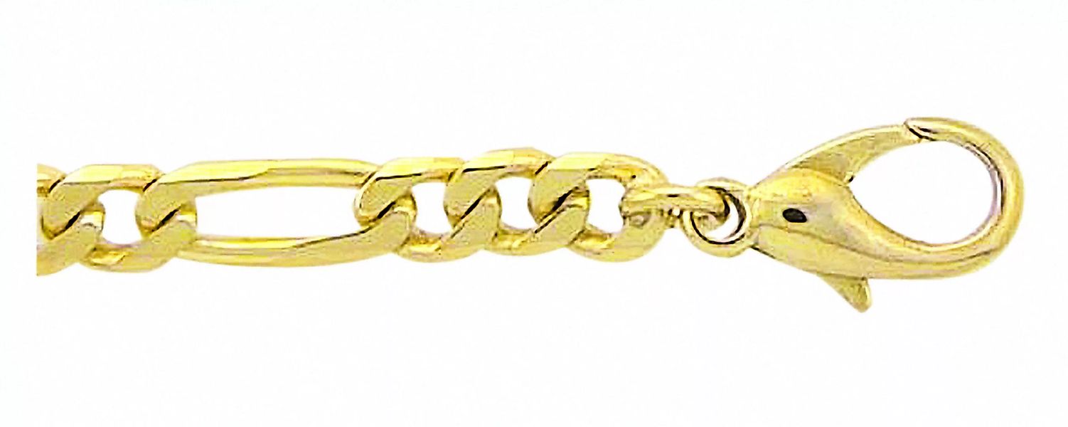 Adelia´s Goldarmband "Damen Goldschmuck 333 Gold Figaro Armband 21 cm", 21 günstig online kaufen