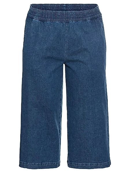 Sheego 3/4-Jeans "Große Größen", mit Schlupfbund, aus elastischem Denim günstig online kaufen