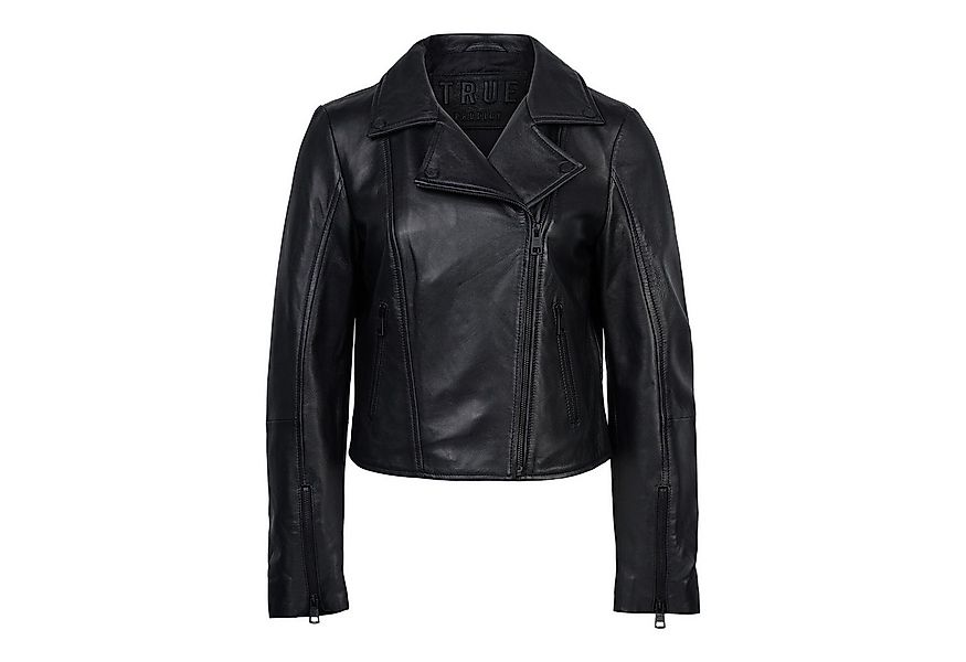 trueprodigy Lederjacke Stella asymmetrischer Reißverschluss und Reverskrage günstig online kaufen