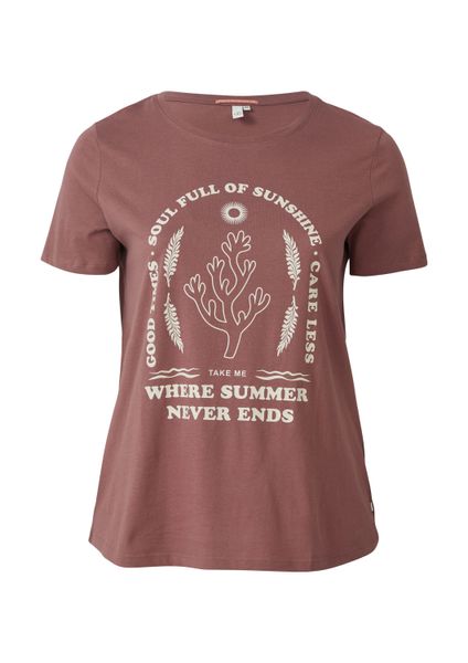 QS Kurzarmshirt T-Shirt Baumwoll T-Shirt mit günstig online kaufen