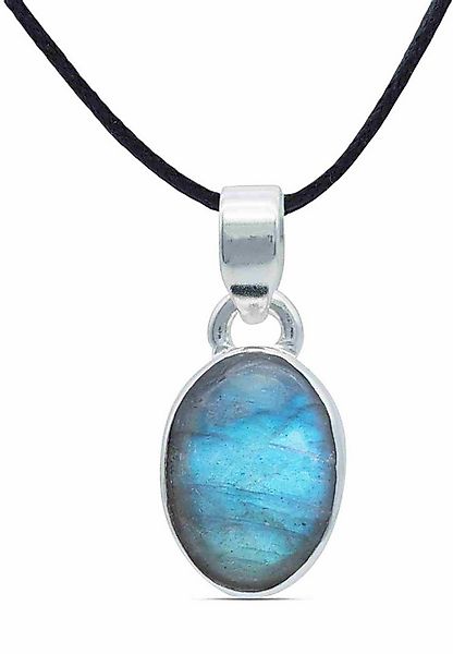 mantraroma Kettenanhänger SAMA oval aus 925 Silber mit Labradorit (Kettenan günstig online kaufen