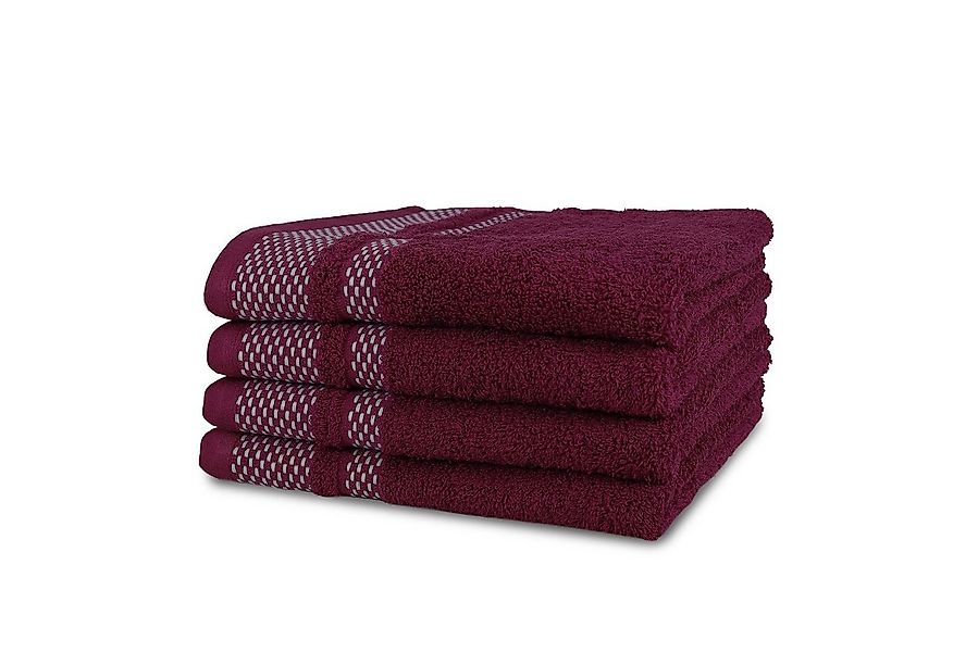 jilda-tex Handtuch Set, Frottier, (4-tlg), weich, strapazierfähig und saugs günstig online kaufen