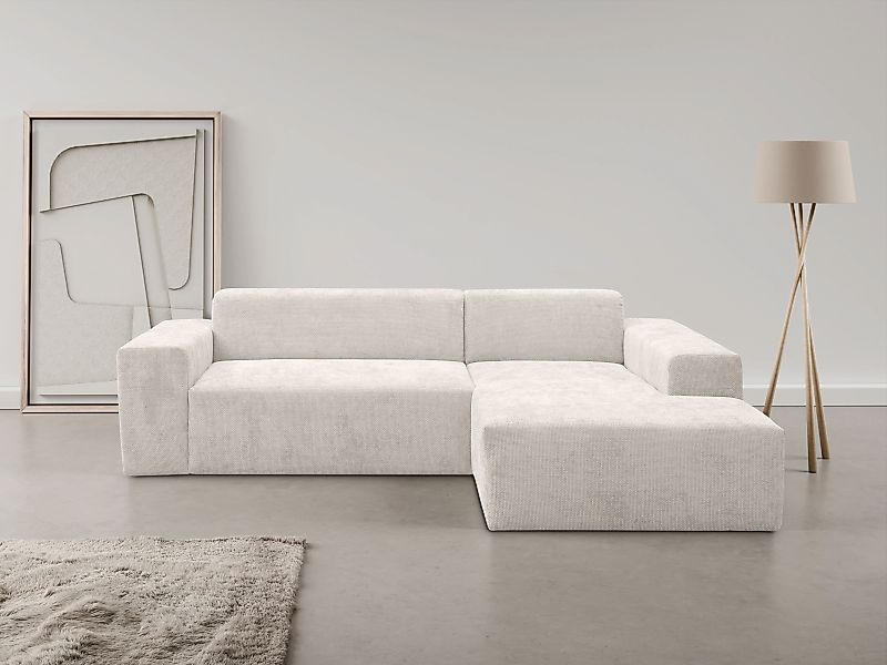 WERK2 Ecksofa "Zeus-L modern und zeitlos, Breite 253cm, bequemes Sofa", Cur günstig online kaufen