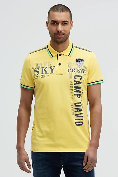 CAMP DAVID Poloshirt, mit Seitenschlitze günstig online kaufen