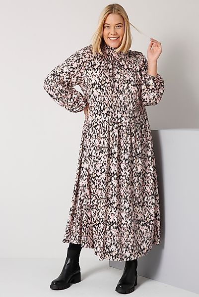 Sara Lindholm Maxikleid Midikleid A-Line Allover-Print günstig online kaufen