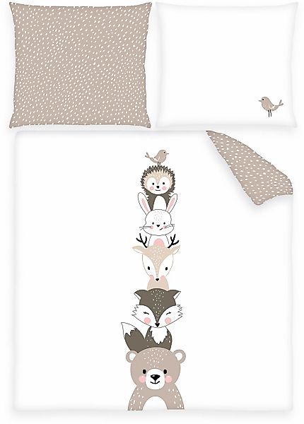 Baby Best Babybettwäsche "babybest Woodland Crew" 2 Stk. tlg. mit Wendefunk günstig online kaufen