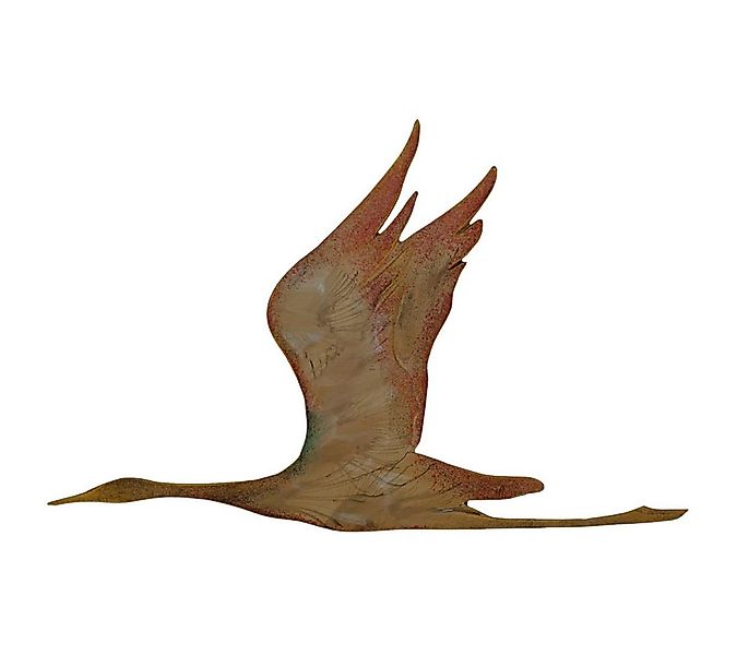 abc HOME Wanddekoobjekt Wanddeko Kranich, Metall, zwei Varianten günstig online kaufen