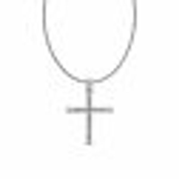 Halskette Silber 925 poliert mit Kreuz-Anhänger 55cm lang Königskette 2,2mm günstig online kaufen