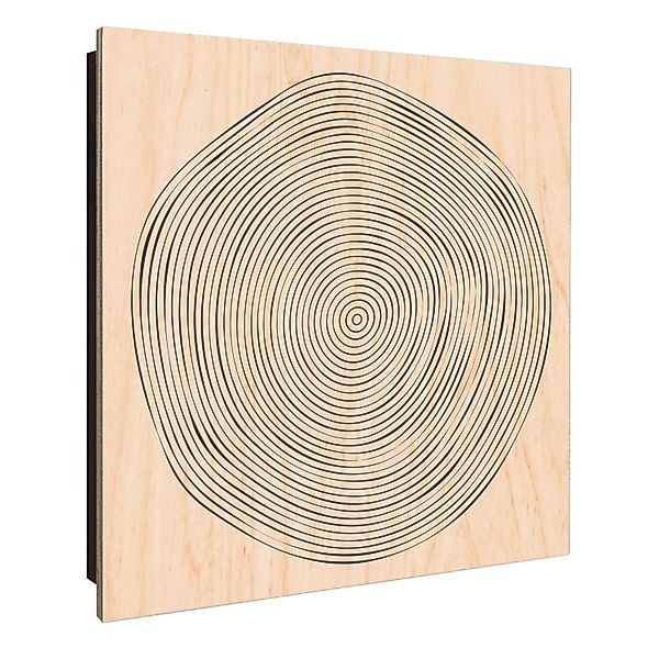 Banjado Schlüsselkasten Holz 30x30cm Schwarz Scharnier Rechts 50 Haken Desi günstig online kaufen