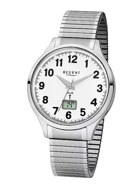 Regent Armbanduhr mit Flexband FR-211 Herrenfunkuhr günstig online kaufen