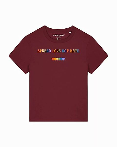 wat? Apparel T-Shirt Spread Love not Hate günstig online kaufen