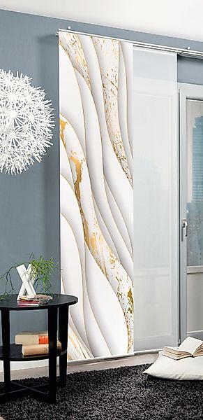 HOME WOHNIDEEN Schiebegardine "GULDO" Paneelwagen 1 Stk. tlg. Schiebevorhan günstig online kaufen