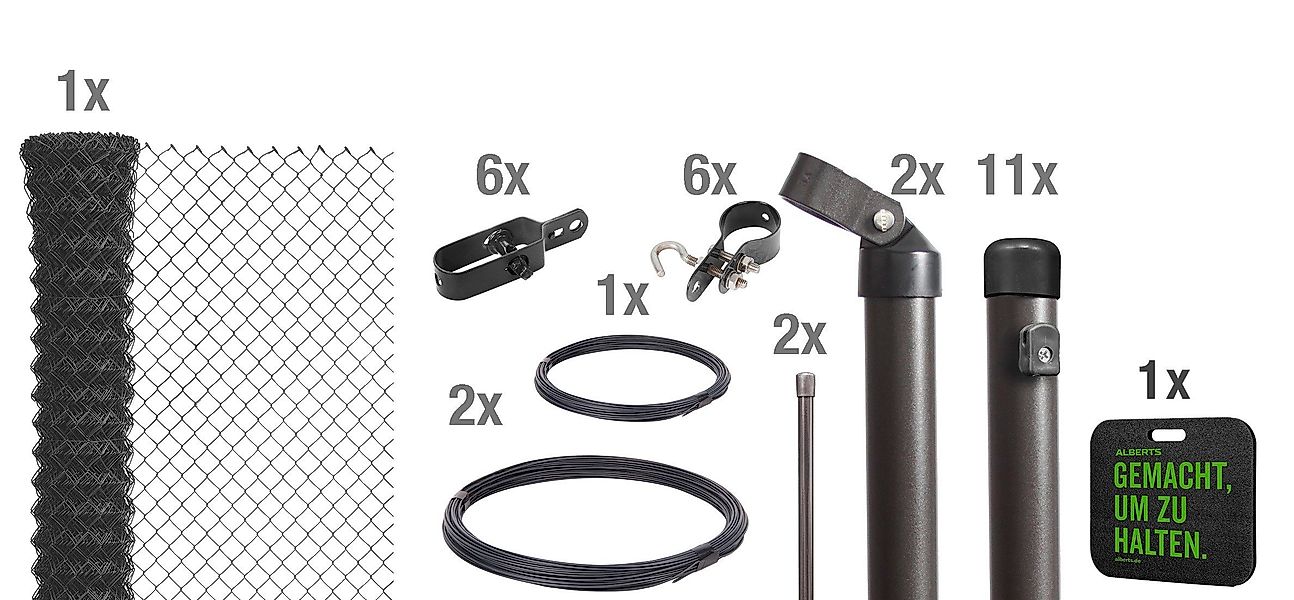 Alberts Maschendrahtzaun, (Set), Höhe: 80 - günstig online kaufen