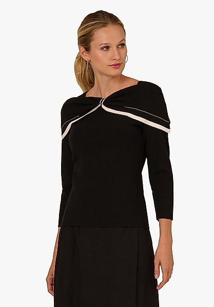 Adrianna Papell Strickpullover Off Shoulder Bow Collar Sweater Cozy, off th günstig online kaufen