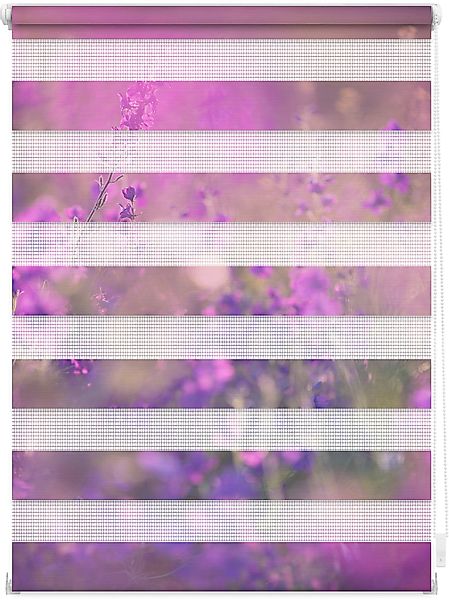 Doppelrollo Duo Rollo Motiv Blumenwiese, LICHTBLICK ORIGINAL, Lichtschutz, günstig online kaufen