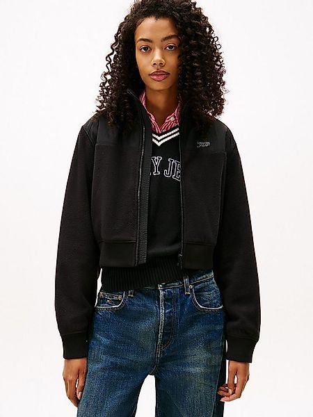 Tommy Jeans Sweatjacke TJW FABRIC MIX FLEECE ZIP THRU aus weicher Fleece Qu günstig online kaufen