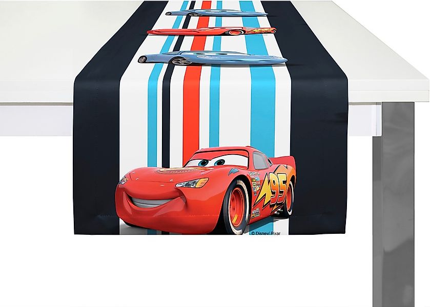 Wirth Tischläufer "Cars Stripes" Walt Disney günstig online kaufen
