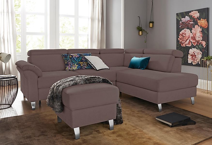 sit&more Ecksofa Arngast L-Form, inklusive Kopfteilverstellung günstig online kaufen