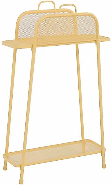 Garden Pleasure Regal »Shelfo«, Metall, 65,5x27x105,5 cm, gelb günstig online kaufen