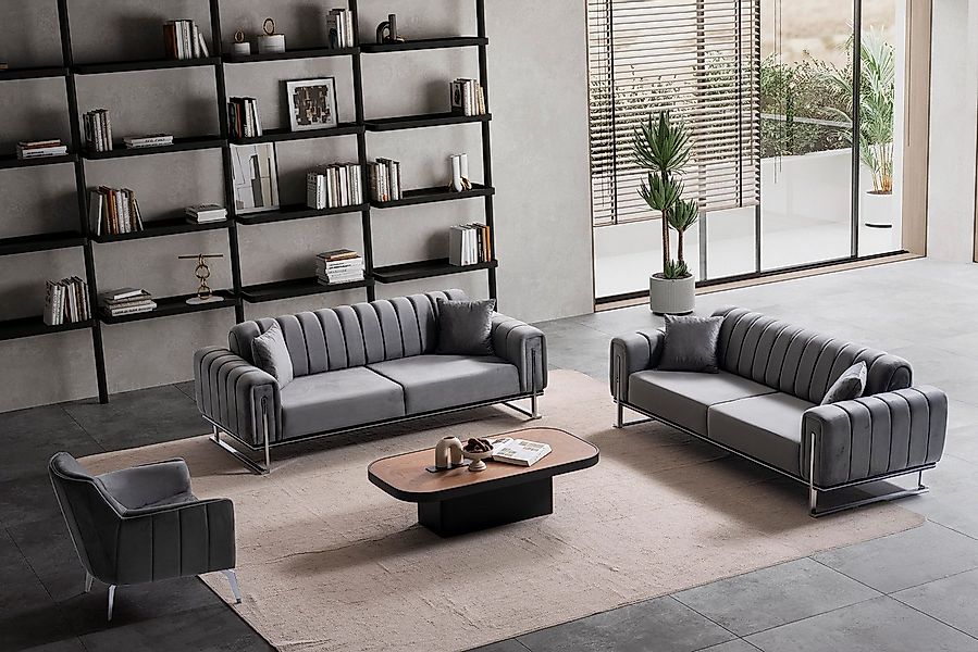Özberk Sofa Terrasson, Spar-Set 7 Teile, Wohnlandschaft Sofa Couch Garnitur günstig online kaufen