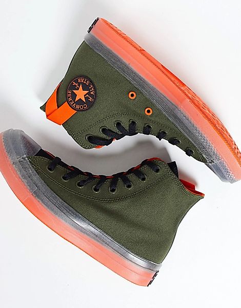 Converse – Chuck Taylor All Star CX – Knöchelhohe Sneaker in Khaki und Oran günstig online kaufen