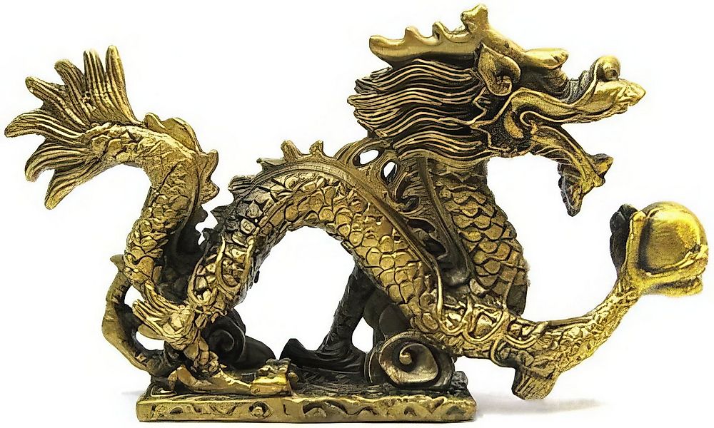 Yudu Dekofigur Fengshui wunderschöner Drachen Glücksbringer günstig online kaufen