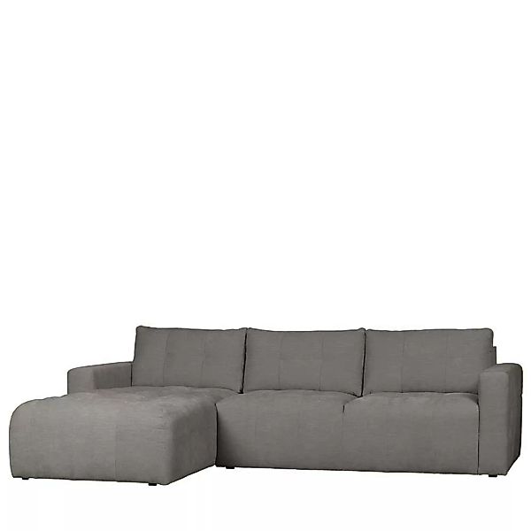 Graue Sofa Eckgarnitur in modernem Design drei Sitzplätzen günstig online kaufen