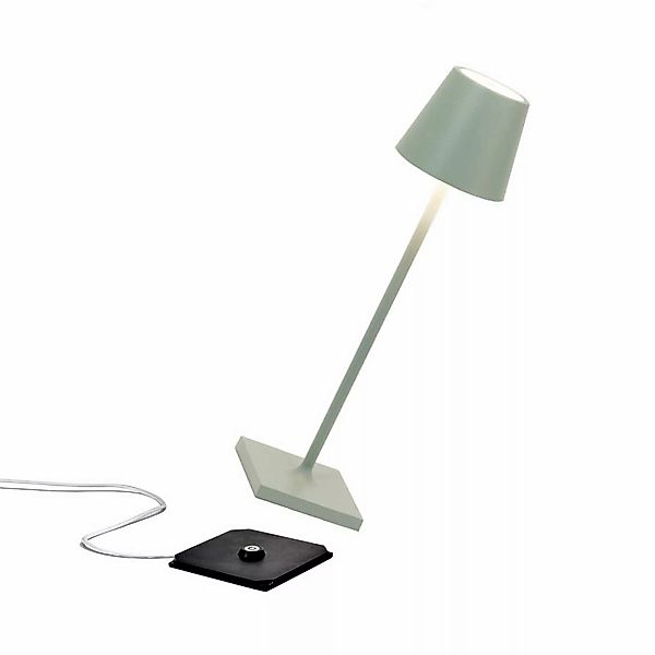 Zafferano LED-Akku-Tischlampe Poldina micro, rostbraun, IP65 günstig online kaufen