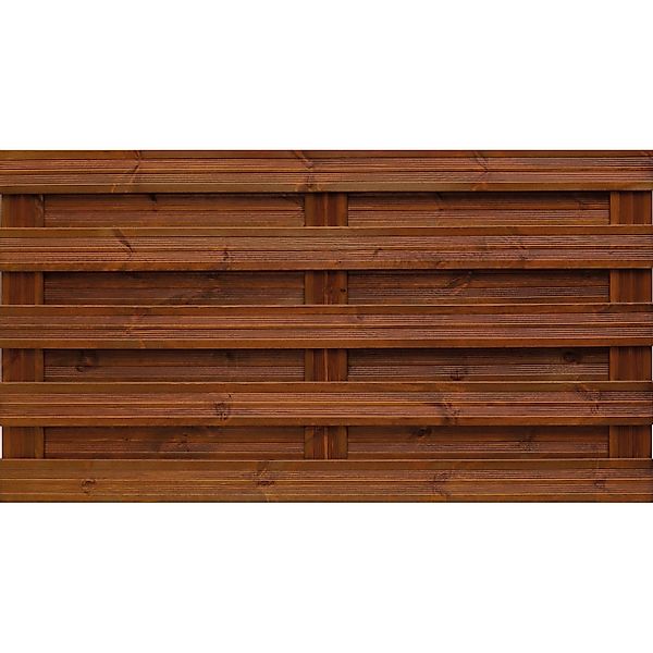 Sichtschutzzaun-Element Goch Braun,asiert 90 cm x 180 cm günstig online kaufen