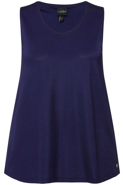 Ulla Popken Longtop Slinkytop Piqué A-Linie günstig online kaufen