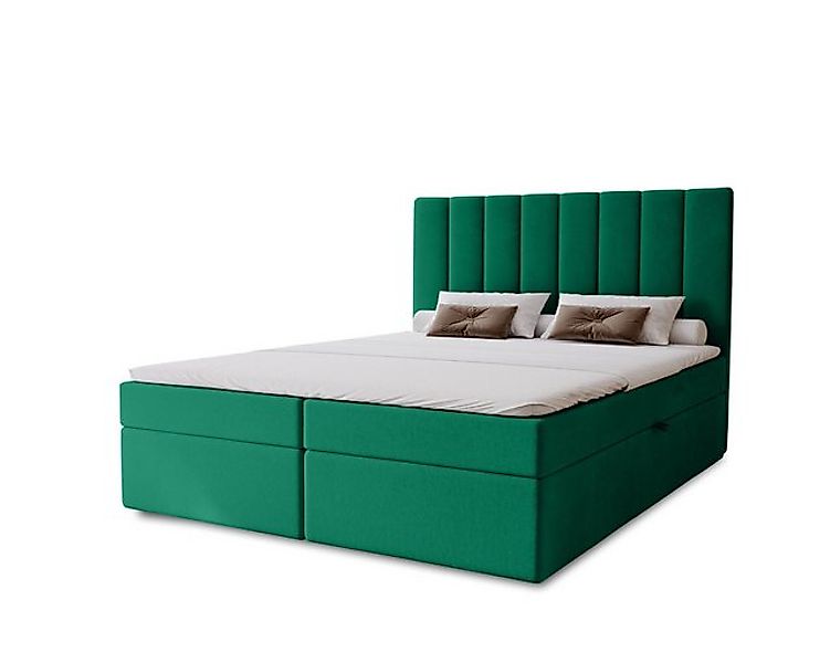 MARPUR Boxspringbett NERO BOX (Boxspringbett mit Bettkasten und Kopfteil, F günstig online kaufen