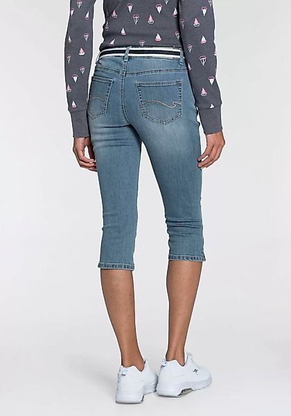 KangaROOS Caprijeans "CAPRI-JEANS mit Gürtel", (Set, mit abnehmbarem Gürtel günstig online kaufen