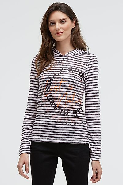 SOCCX Kapuzenshirt mit Ausbrenner-Effekten günstig online kaufen