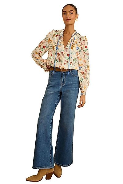 Love & Roses Langarmbluse Love & Roses Langarm-Bluse mit Raffung, Regular ( günstig online kaufen