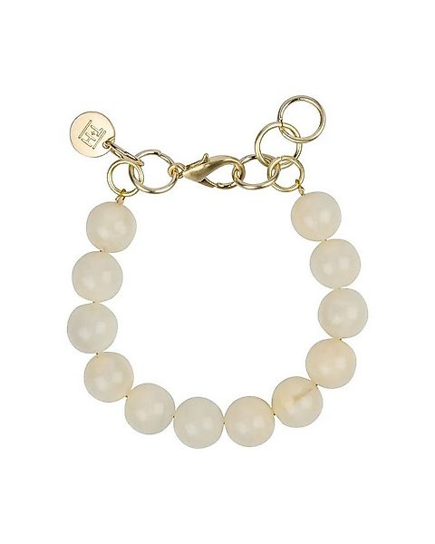 TOM+HATTY Armkette - Kunstharzkette - Beiges Perlenbarmband - Armkette - Ku günstig online kaufen