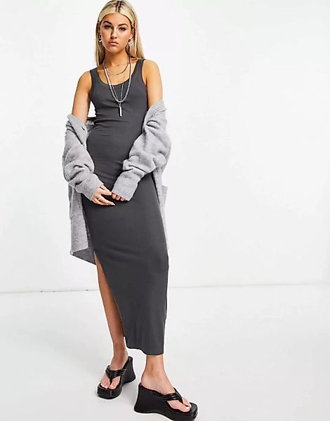 AllSaints – Rina – Tankkleid in Grau günstig online kaufen