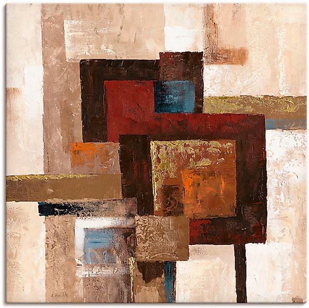 Artland Wandbild »Karos Abstrakt II« Muster 1 Stk. tlg. als Leinwandbild, P günstig online kaufen