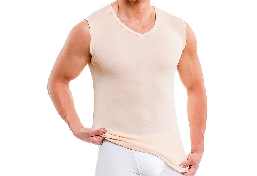 HERMKO Unterhemd 16050 Baumwolle/Modal, Business Muskelshirt, V-Ausschnitt, günstig online kaufen