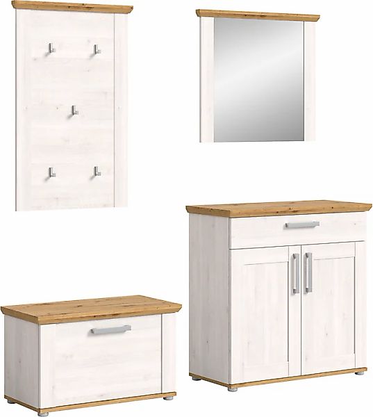 Home affaire Garderoben-Set »COSENZA, TOPSELLER!, Breite ca. 190 cm, 4-teil günstig online kaufen